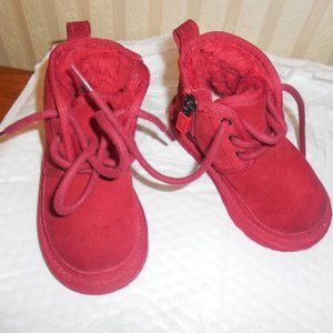 UGG Kids Size 8 Red Boots